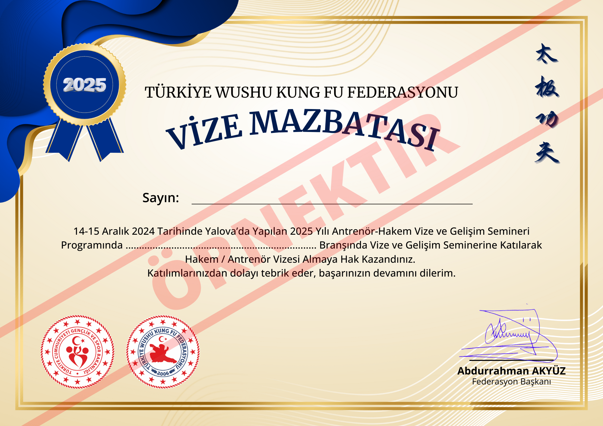 VİZE MAZBATASI