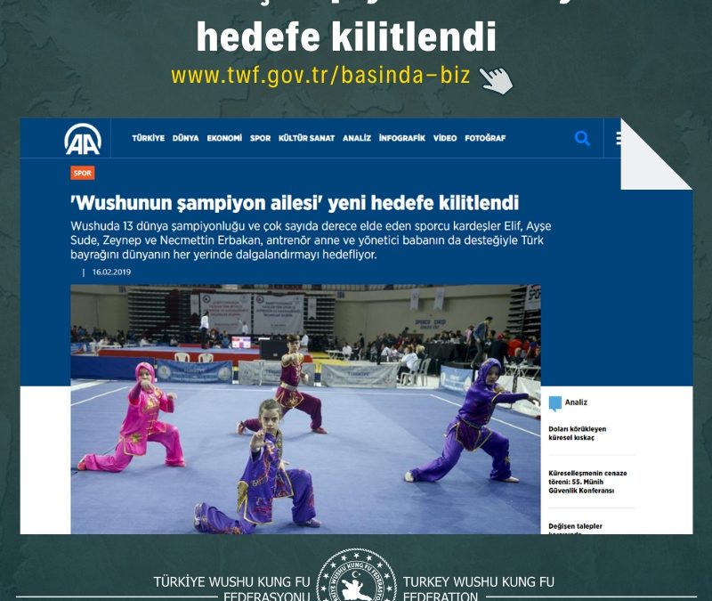 Wushunun şampiyon ailesi’ yeni hedefe kilitlendi