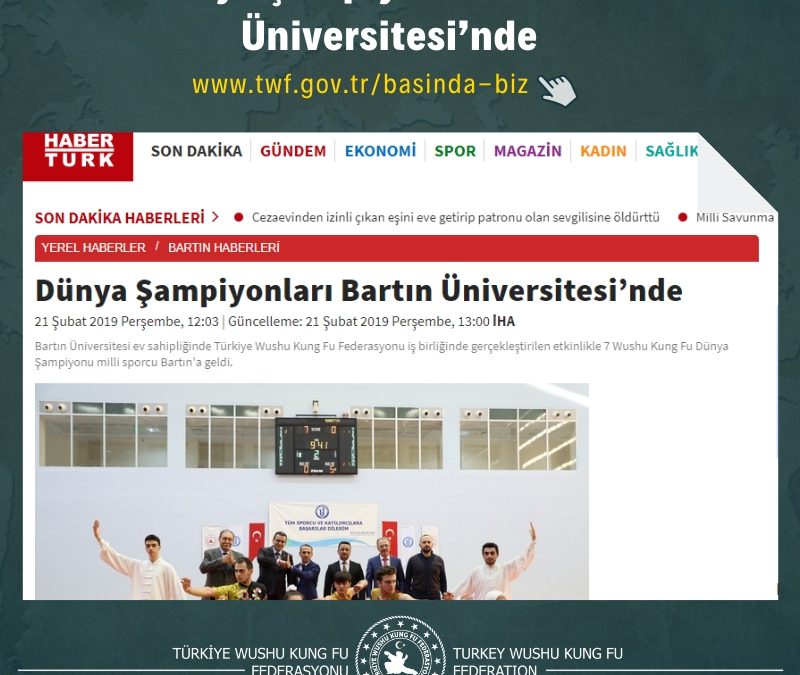Dünya Şampiyonları Bartın Üniversitesi’nde