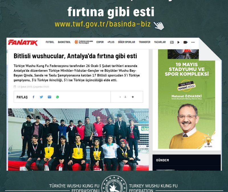 Bitlisli wushucular, Antalya’da fırtına gibi esti