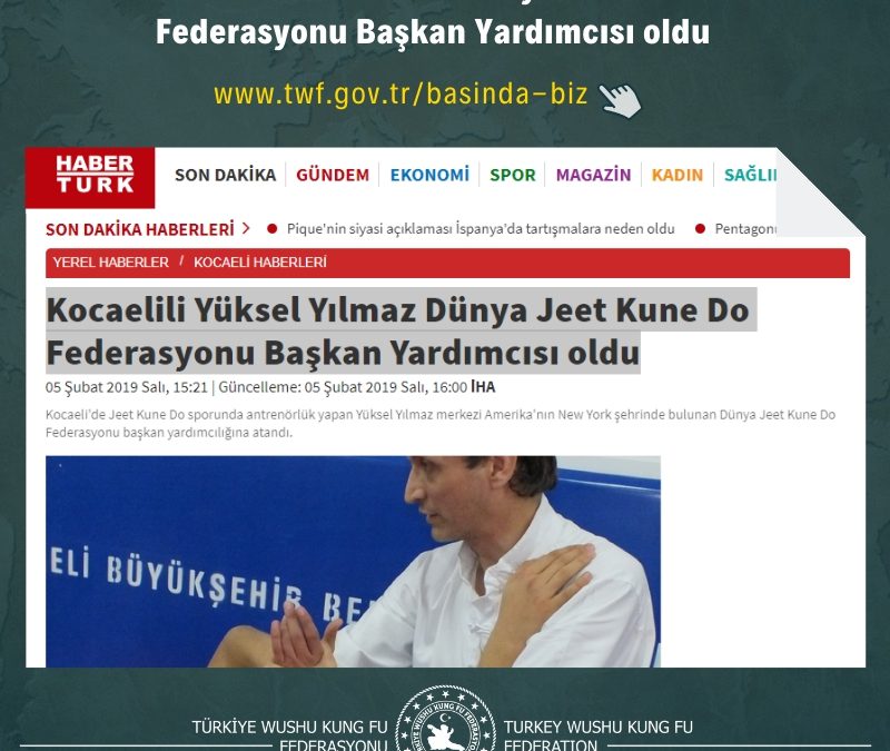 Kocaelili Yüksel Yılmaz Dünya Jeet Kune Do Federasyonu Başkan Yardımcısı oldu