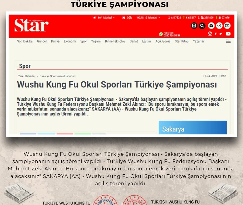 WUSHU KUNG FU OKUL SPORLARI TÜRKİYE ŞAMPİYONASI