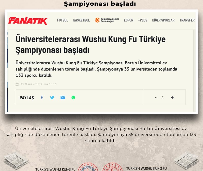 Üniversitelerarası Wushu Kung Fu Türkiye Şampiyonası başladı