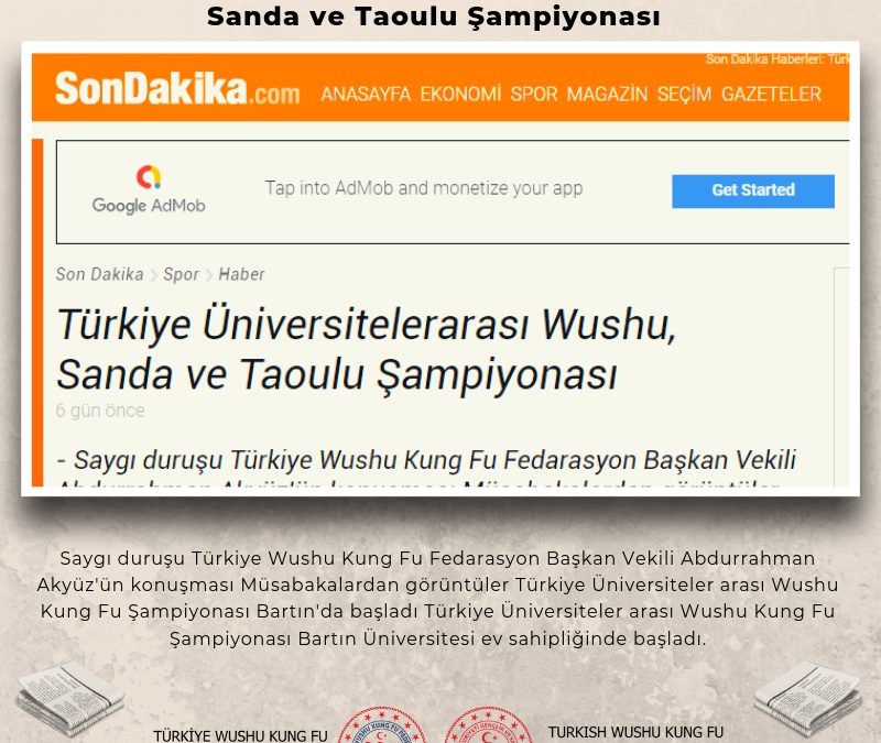 Türkiye Üniversitelerarası Wushu,  Sanda ve Taoulu Şampiyonası