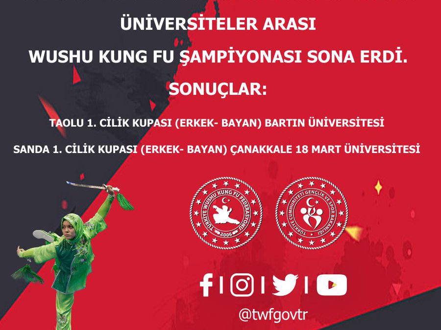 BARTINDA DÜZENLENEN 2019 TAOLU -SANDA ÜNİVERSİTELER ARASI WUSHU KUNG FU ŞAMPİYONASI SONA ERDİ. SONUÇLAR: