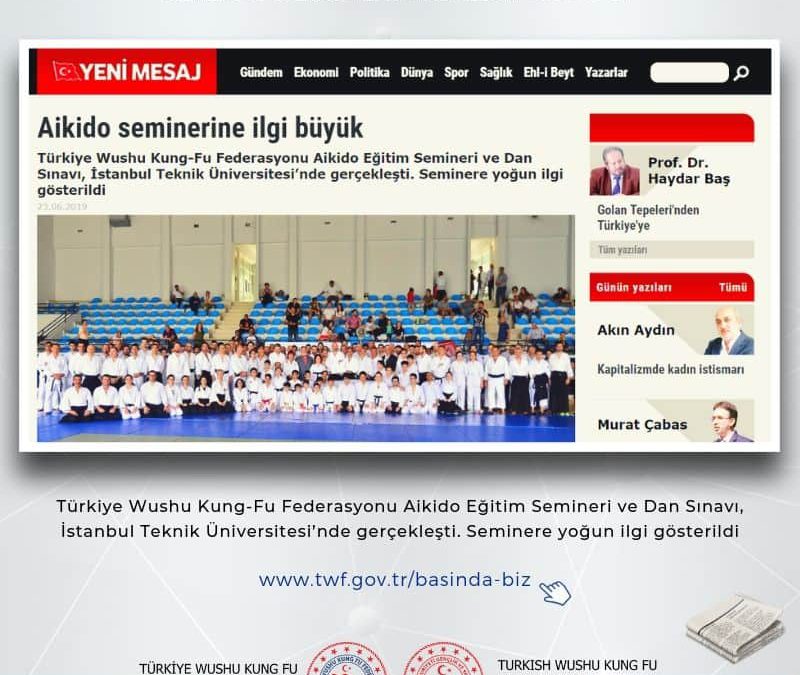 Aikido seminerine ilgi büyük