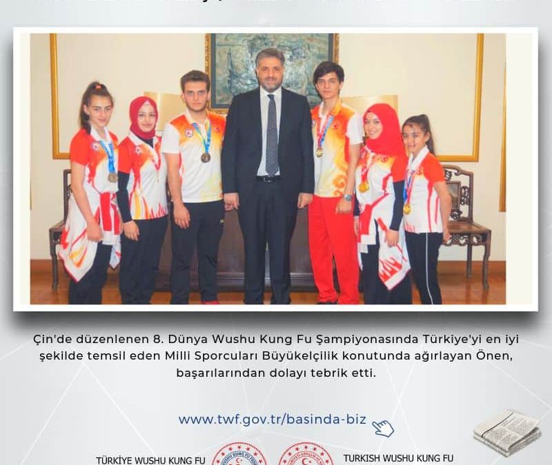 Urfalı büyükelçi, milli sporcuları ağırladı