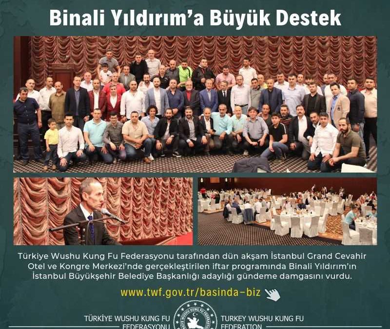 Wushuculardan Binali Yıldırım’a Büyük Destek