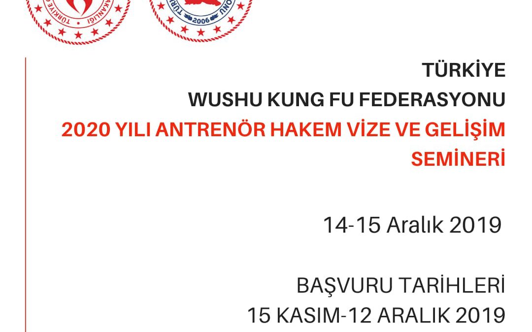 2020 YILI ANTRENÖR HAKEM VİZE VE GELİŞİM SEMİNERİ