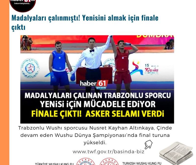 Madalyaları çalınmıştı! Yenisini almak için finale çıktı