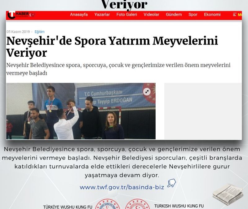 Nevşehir’de Spora Yatırım Meyvelerini Veriyor