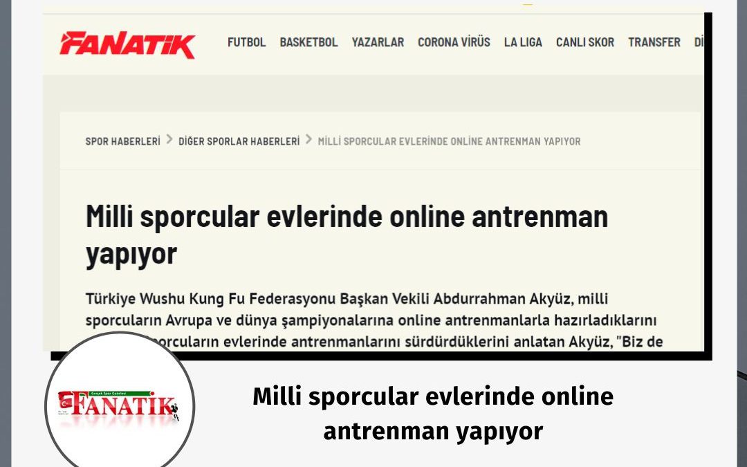 Milli sporcular evlerinde online antrenman yapıyor