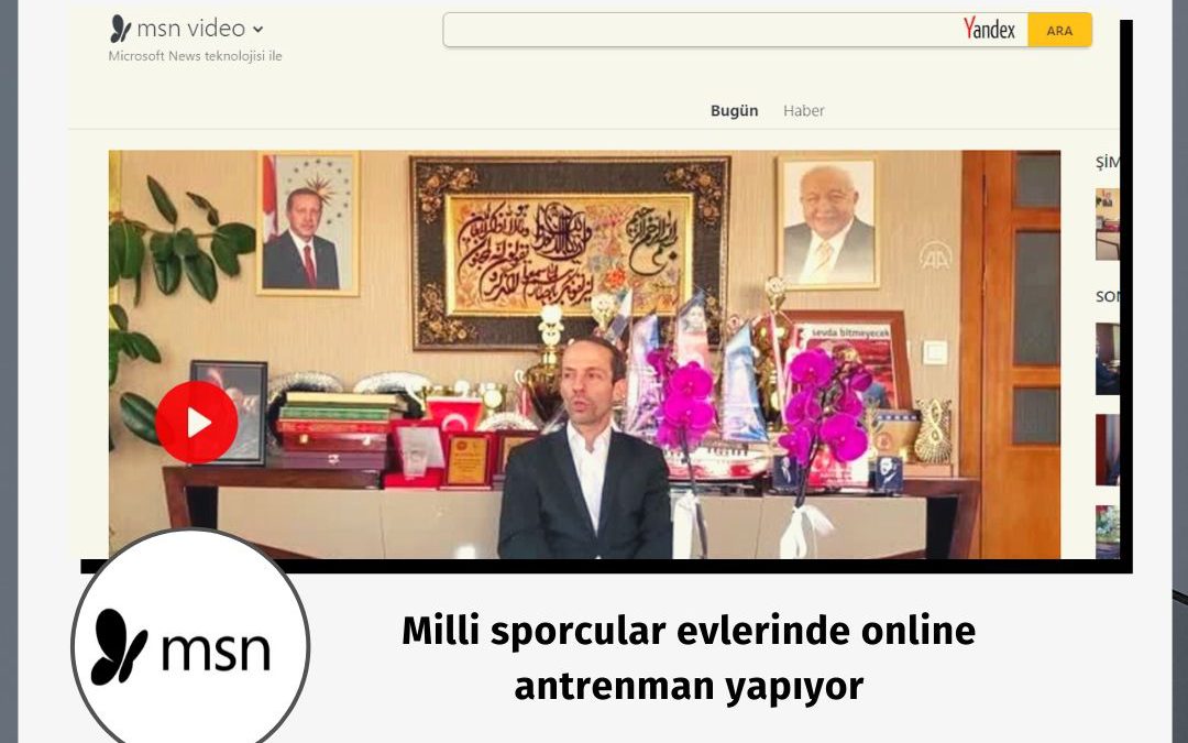 Milli sporcular evlerinde online antrenman yapıyor