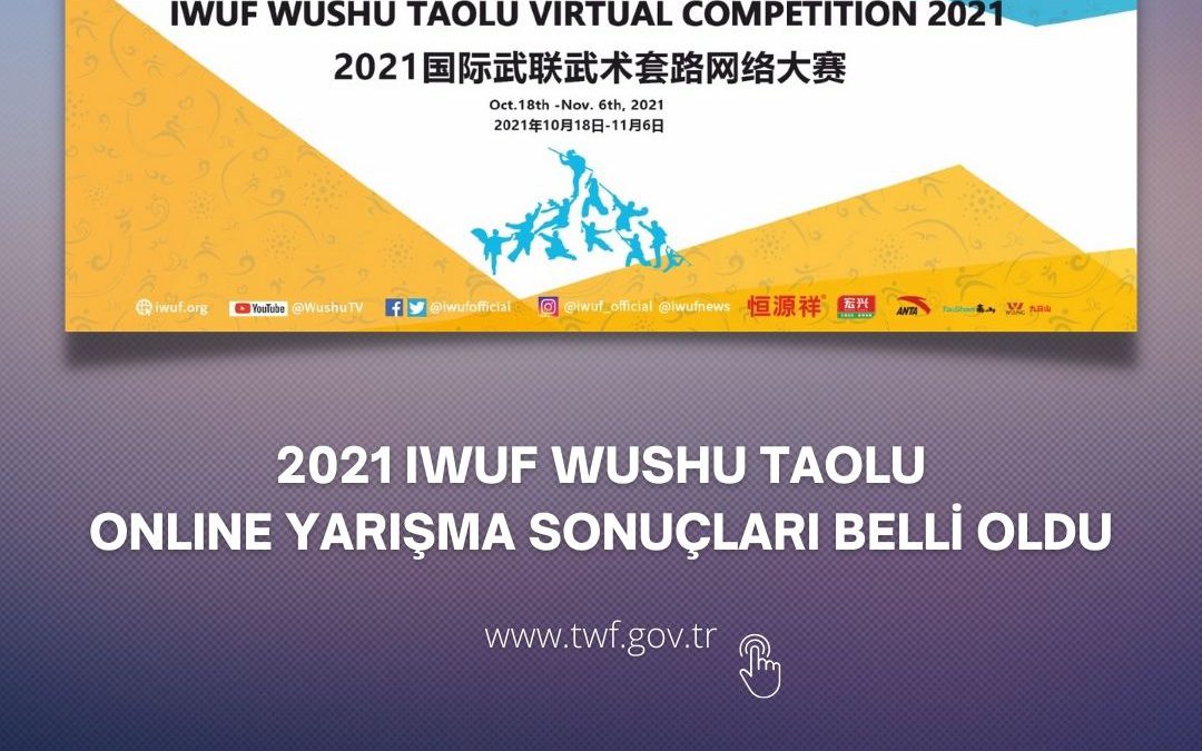 2021 IWUF WUSHU TAOLU ONLINE YARIŞMA SONUÇLARI BELLİ OLDU