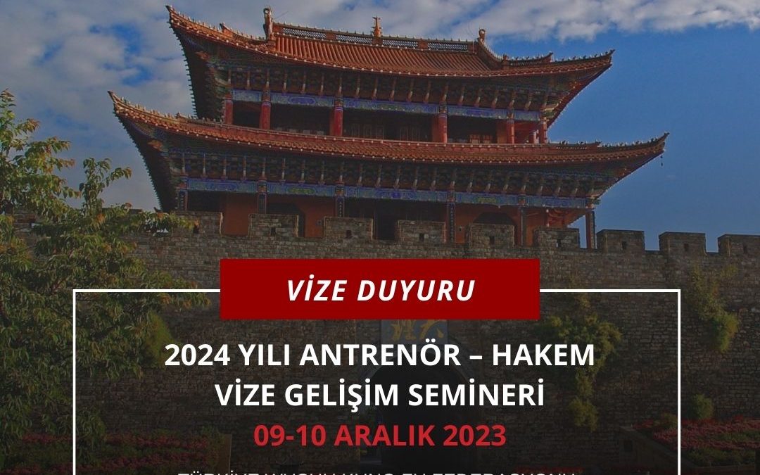 2024 YILI ANTRENÖR – HAKEM VİZE GELİŞİM SEMİNERİ