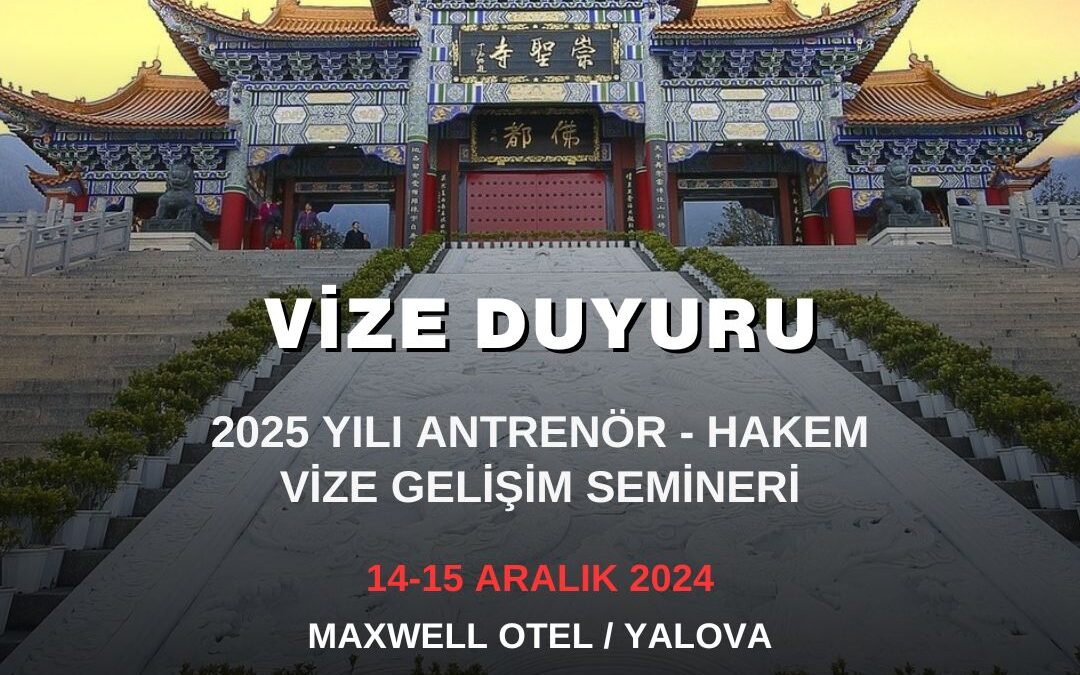 2025 Yılı Antrenör-Hakem Vize ve Gelişim Semineri