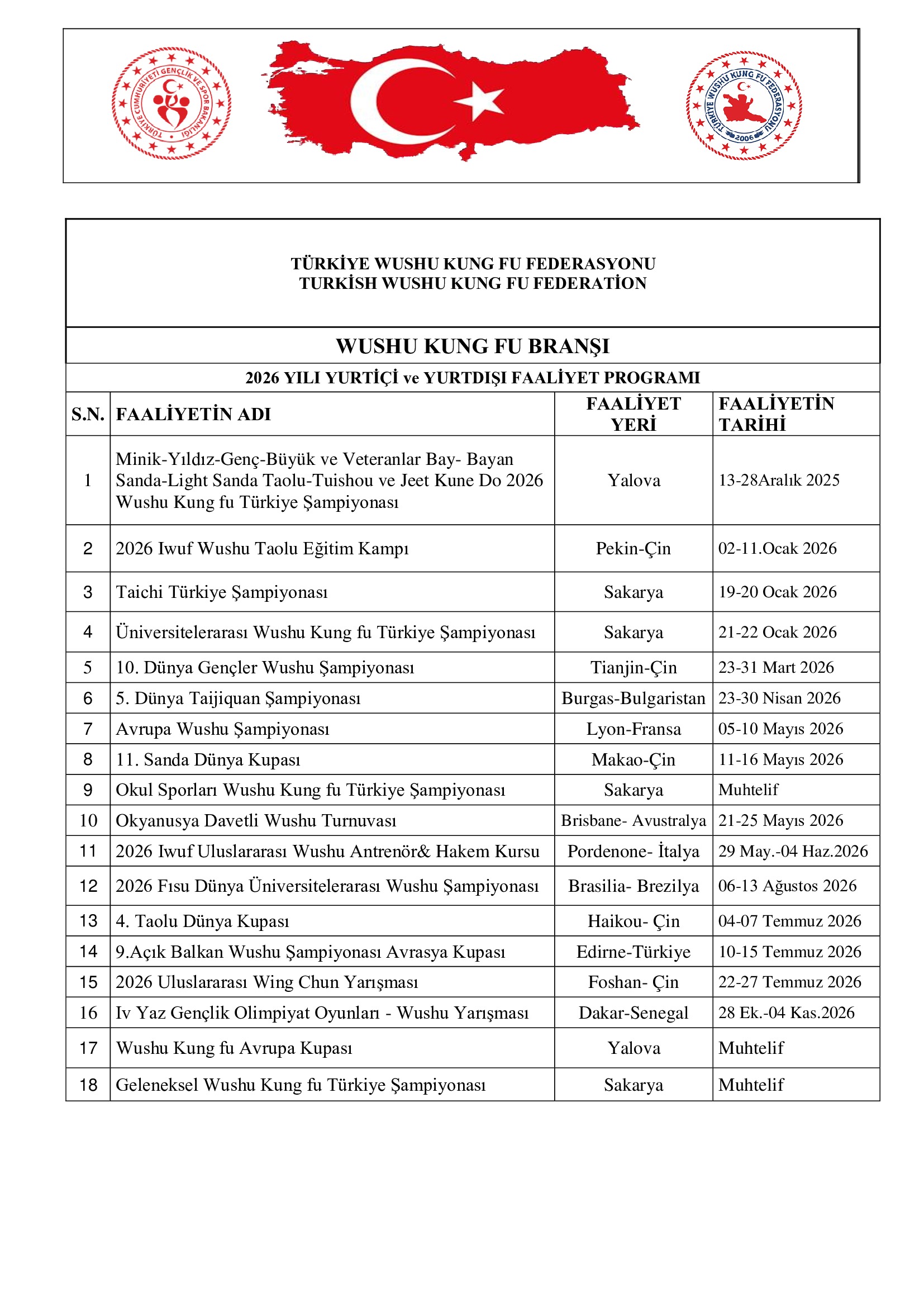 WUSHU-KUNG-FU-2026-YILI-ULUSAL-VE-ULUSLARARASI-FAALİYET-PROGRAMI